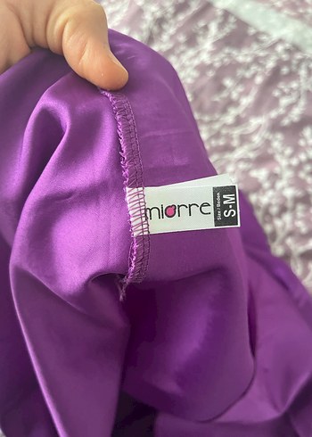 Parlak Mor Midi Kadın Gecelik - Görsel 2