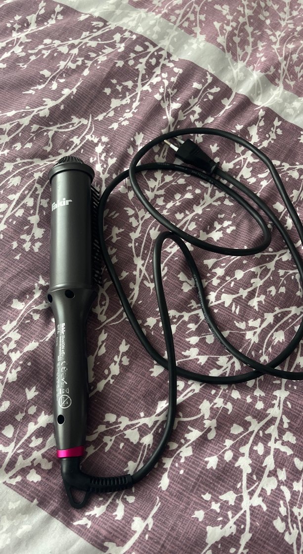 Pembe Siyah Saç Düzleştirici Fırça - Görsel 5