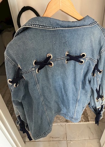 Bershka Mavi Kadın Denim Ceket