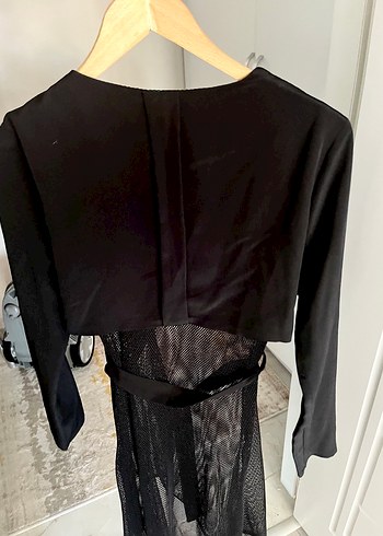 Zara File Detaylı Siyah Şık Ceket