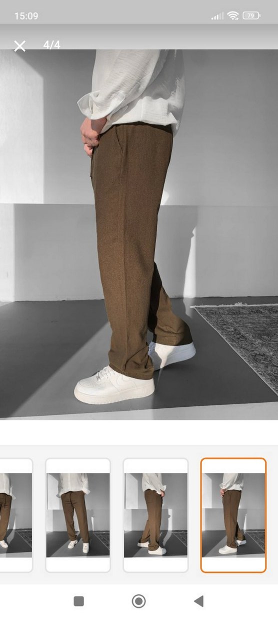 Bagi keten Erkek Pantolonu - Görsel 3