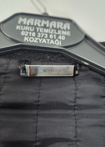 Network Düğmeli Siyah Midi Erkek Kaban
