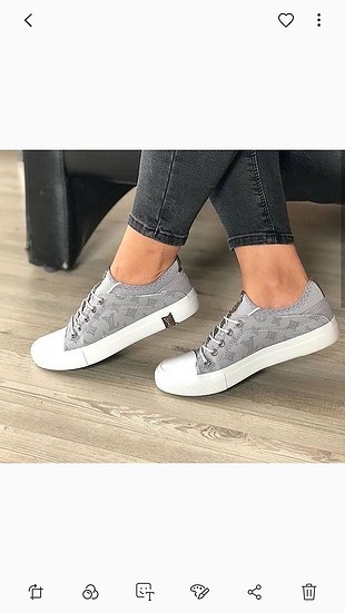 40 Beden gri Renk Sneaker Ayakkabı 