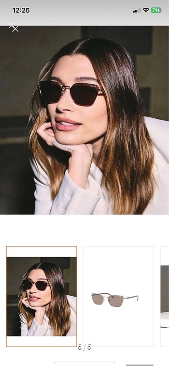  Beden kahverengi Renk Vogue güneş gözlüğü