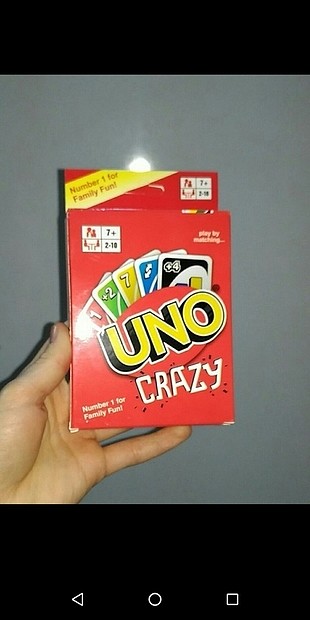 UNO Crazy oyun kartları ..