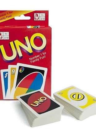 UNO oyun kartları sıfır ürün kutusunda