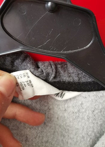 24-36 Ay Beden Kapüşonlu Fermuarlı Erkek Çocuk Gri Sweatshirt