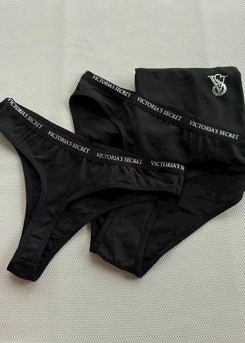 s Beden siyah Renk Victoria's Secret 3 lü Takım