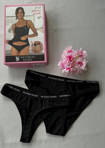l Beden siyah Renk Victoria's Secret 3 lü Takım