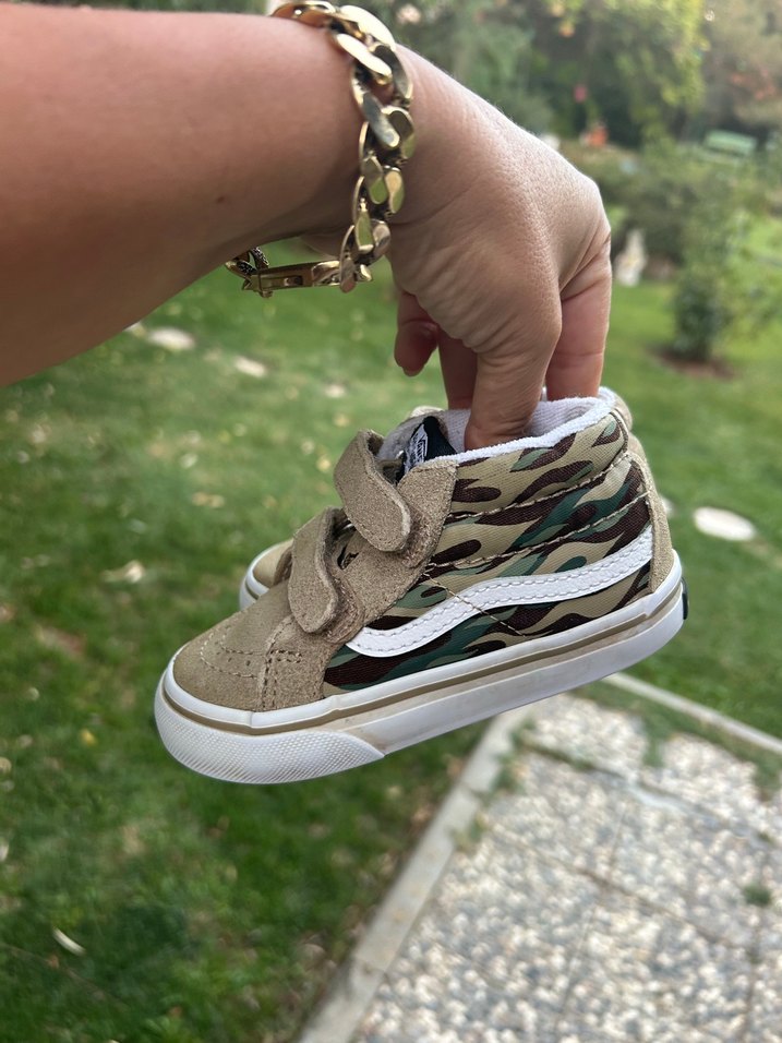 23,5 no Erkek Çocuk Kamuflaj Desenli Vans Spor Ayakkabı 23,5 no - Görsel 3