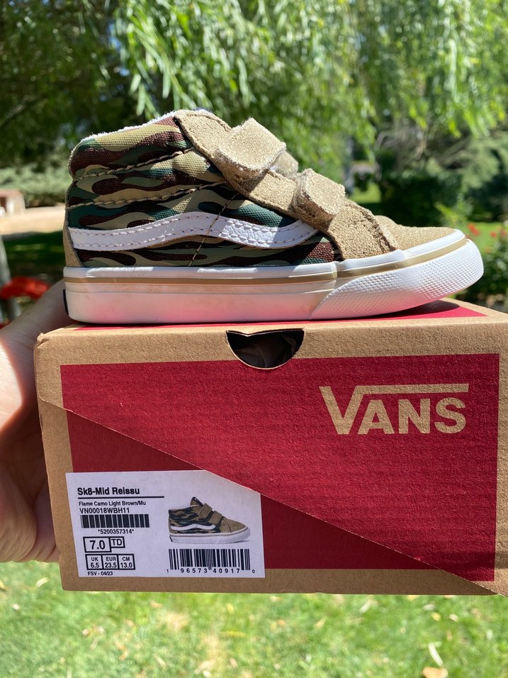 23,5 no Erkek Çocuk Kamuflaj Desenli Vans Spor Ayakkabı 23,5 no - Görsel 2