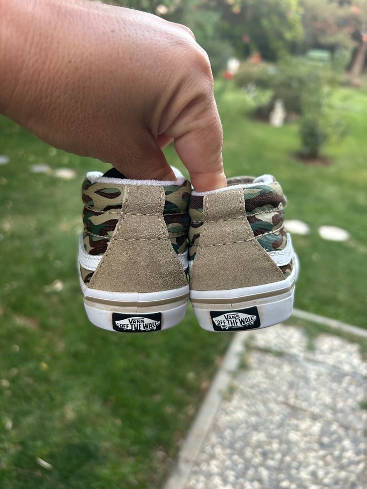 23,5 no Erkek Çocuk Kamuflaj Desenli Vans Spor Ayakkabı 23,5 no - Görsel 4