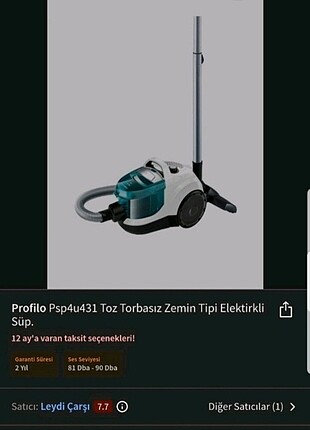 Profilo toz torbasiz elektirik süpürgesi