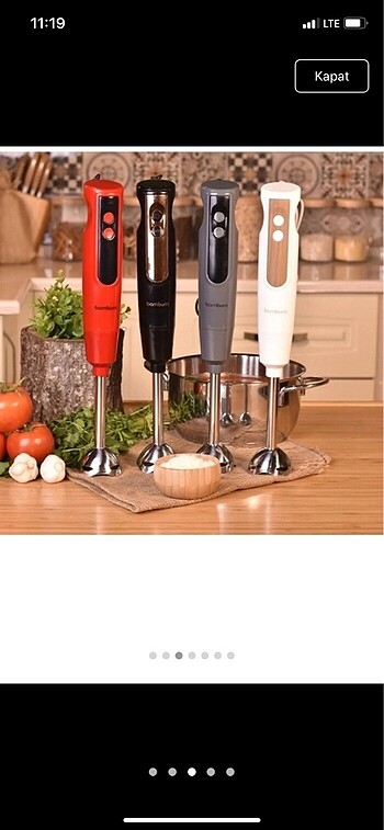 Beden Bambum çubuk blender