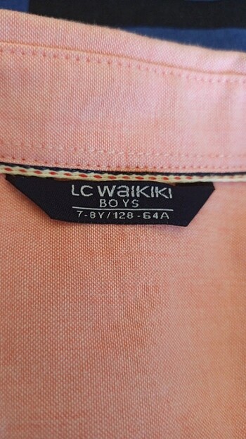 LC Waikiki LCW 7-8 yaş yavruağzı renkli gomlek