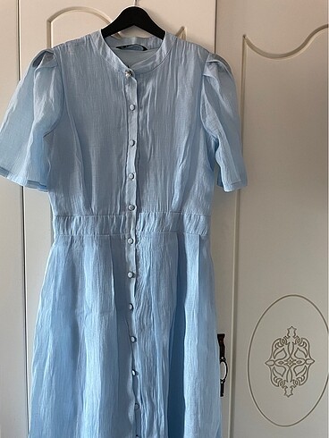 Bebe mavisi midi elbise