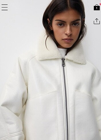 s Beden beyaz Renk Pull bear ceket