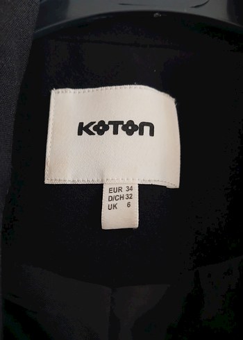 34 Beden siyah Renk Koton Siyah Kadın Blazer Ceket