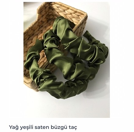 Yağ yeşili büzgü taç