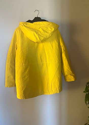 Sarı Fermuarlı Midi Yağmurluk - Görsel 3