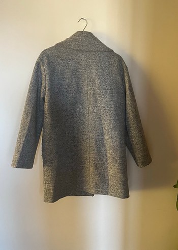 Gri Klasik Kadın Kaban - Görsel 2