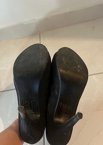 Klasik siyah Topuklu Kadın Ayakkabı - Görsel 3