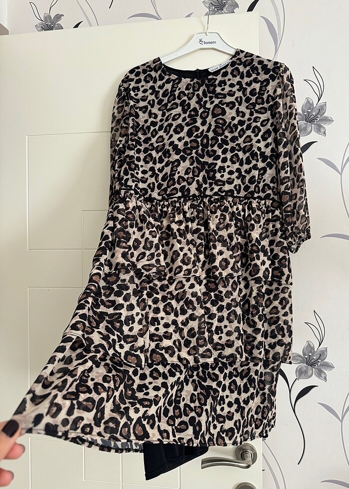 Leopar elbise - Görsel 2