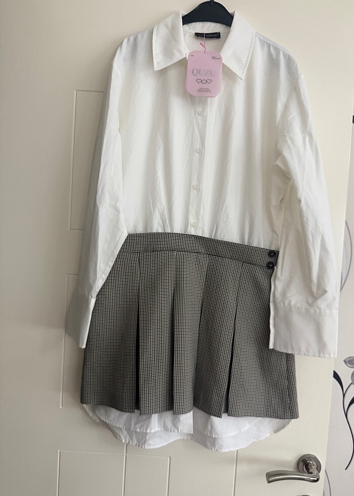 Gömlek elbise - Görsel 5