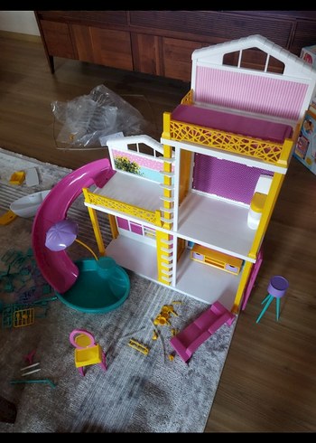 Pembe Çocuk Oyun Evi Seti