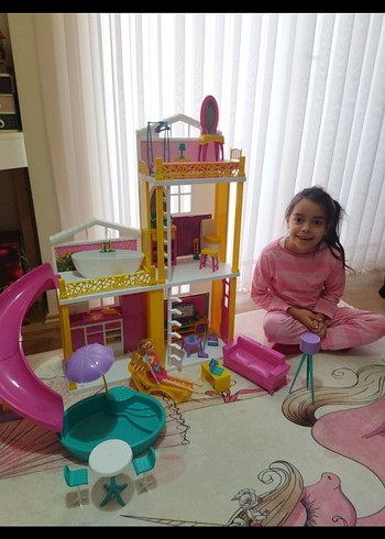 Pembe Çocuk Oyun Evi Seti