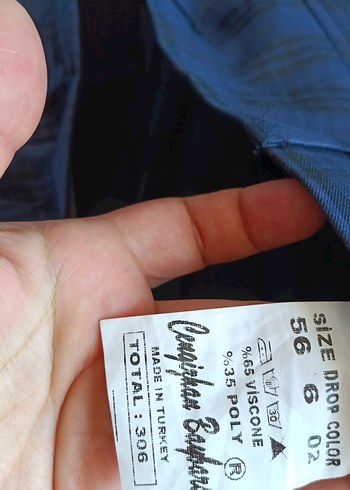 Düğmeli Lacivert Ekose Kolsuz Yelek - Görsel 9