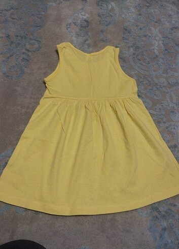 18-24 Ay Beden Sarı yazlık elbise