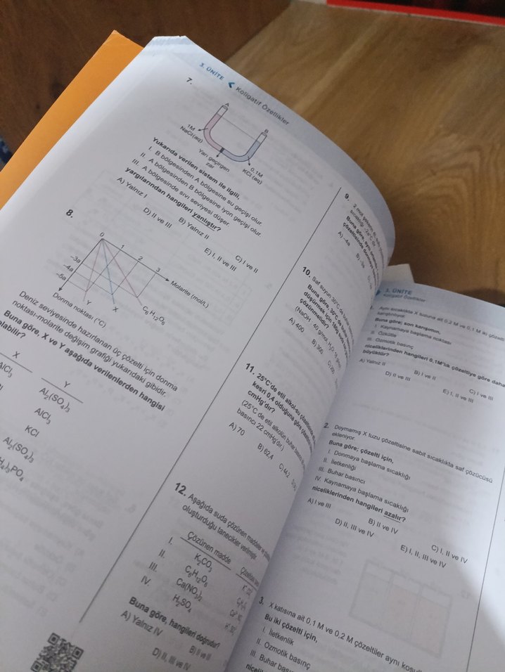 11. Sınıf Fizik ve Kimya Soru Bankası Seti - Görsel 4