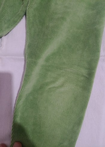 Kız Çocuk Yeşil Süet Tayt - Görsel 3