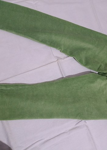 Kız Çocuk Yeşil Süet Tayt - Görsel 6