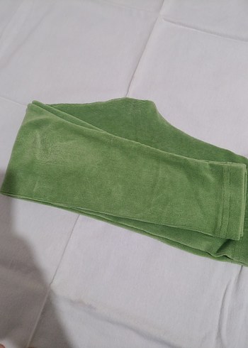 Kız Çocuk Yeşil Süet Tayt - Görsel 8