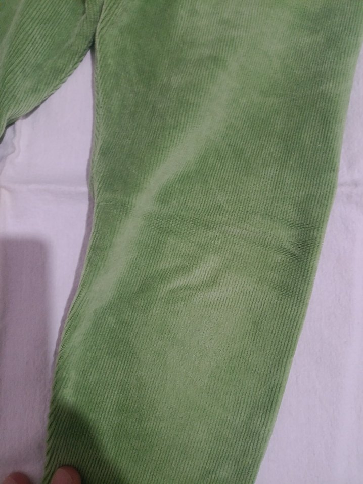 Kız Çocuk Yeşil Süet Tayt - Görsel 3