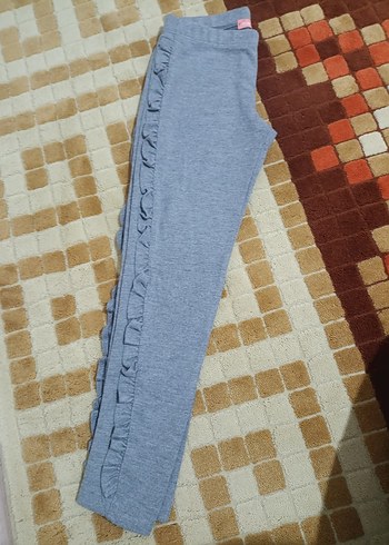 Kız Çocuk Gri Fırfırlı Tayt - Görsel 2