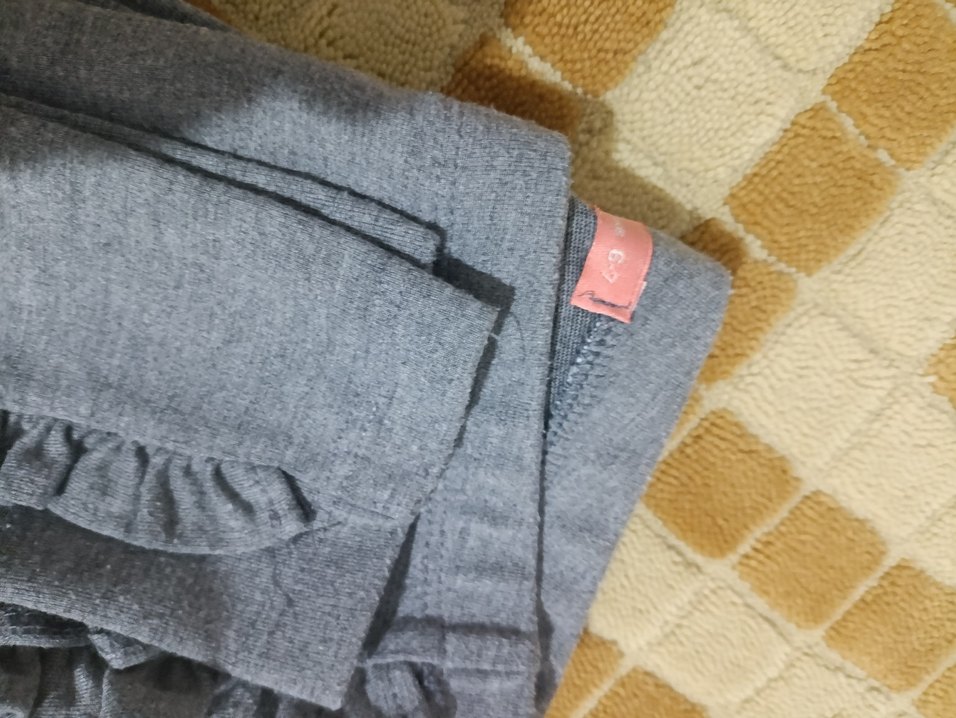 Kız Çocuk Gri Fırfırlı Tayt - Görsel 3