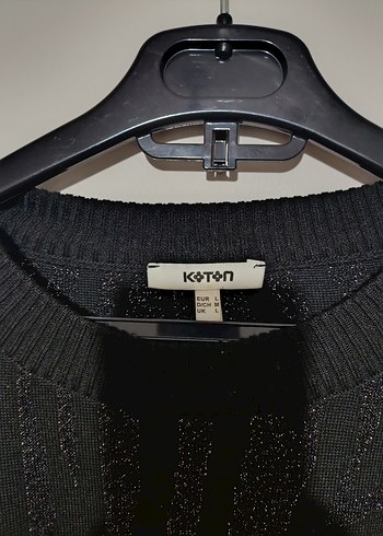 Siyah Kadın Triko Uzun Kollu Kazak - Görsel 4