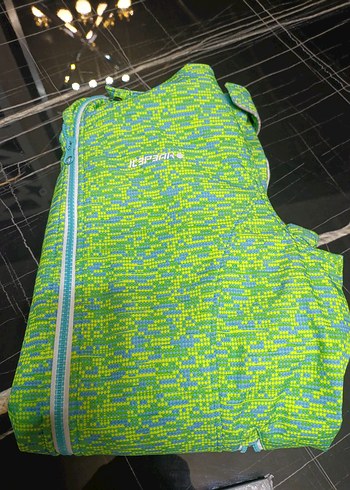 Renkli Baskılı Yeşil Kapüşonlu erkek çocuk mont - Görsel 7