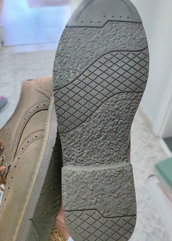 Kahverengi Süet Oxford Ayakkabı - Görsel 4