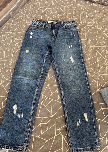36 Beden mavi Renk Lacivert Kadın Denim Jean Pantolon