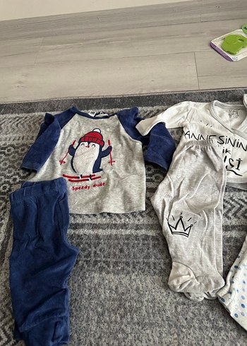 Uzun Kollu Gri Erkek Çocuk hastane çıkışları toplu takımlar - Görsel 4