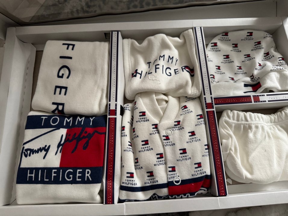 Tommy Hilfiger Bebek Giyim Seti Pamuklu hastane çıkışı - Görsel 5