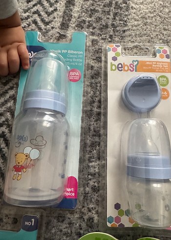 Bebek Biberon Seti biberon emzik diş kaşıyıcı - Görsel 4