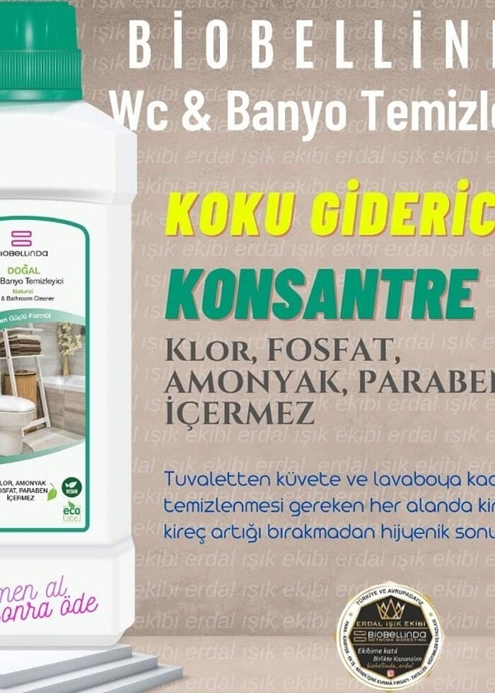 Biobellinda WC ve Banyo Temizleyici - Görsel 5
