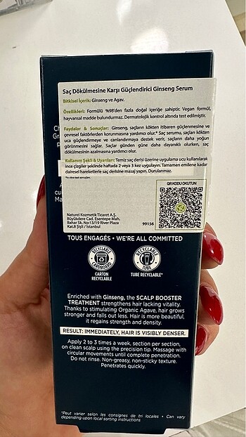 Saç dökülmesine karşı güçlendirici ginseng serum - Görsel 3