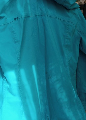 Decathlon Turkuaz Fermuarlı Midi Yağmurluk - Görsel 3