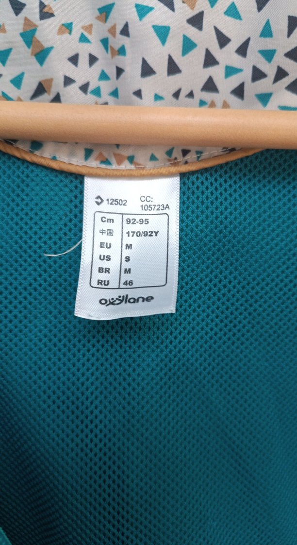 Decathlon Turkuaz Fermuarlı Midi Yağmurluk - Görsel 5